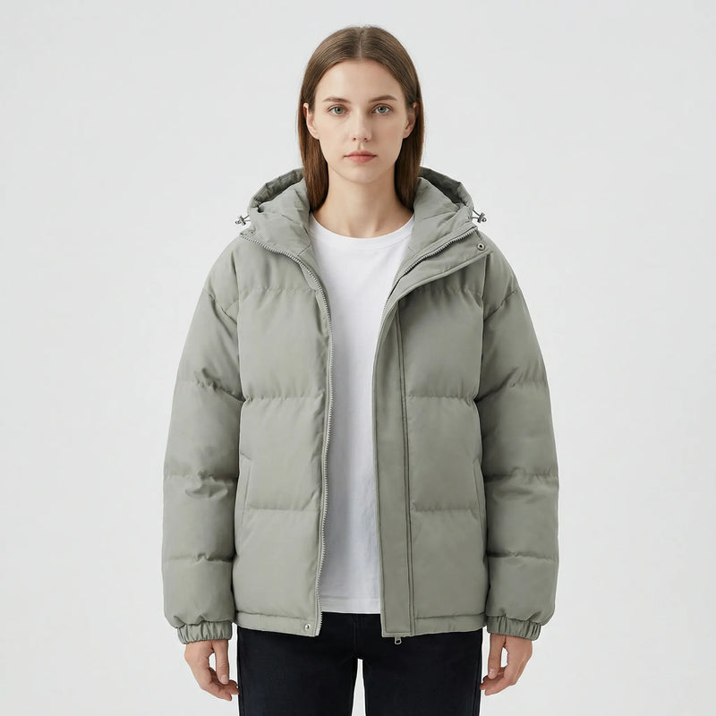 Gefütterte Winterjacke Mit Kapuze - Shawna