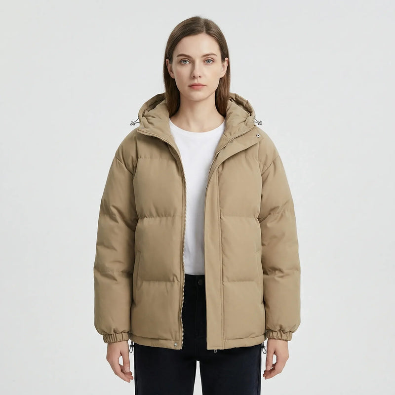Gefütterte Winterjacke Mit Kapuze - Shawna