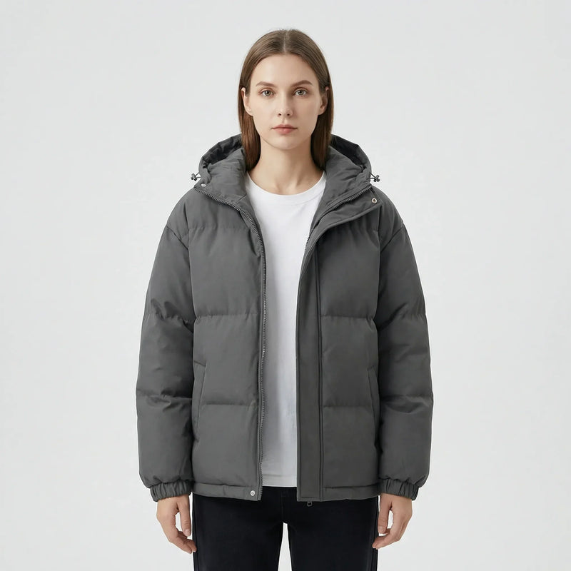 Gefütterte Winterjacke Mit Kapuze - Shawna