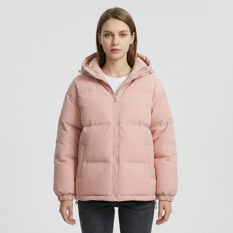 Gefütterte Winterjacke Mit Kapuze - Shawna