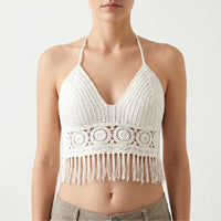 Gehäkeltes Neckholder-Crop-Top - Jane