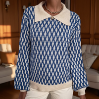 Gemusterter Strickpullover - Elena