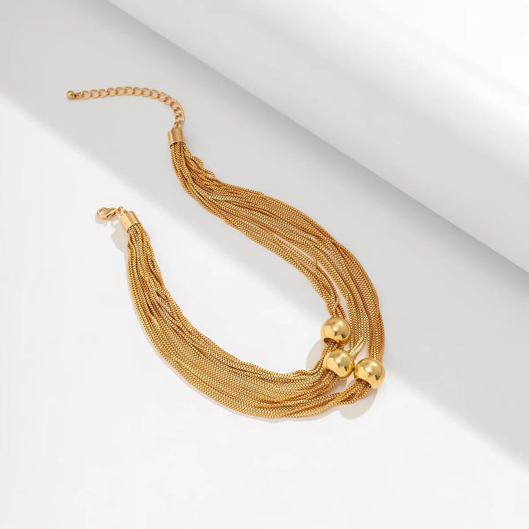 Geometrische Choker-Halskette - GlowSphere 