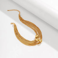 Geometrische Choker-Halskette - GlowSphere 