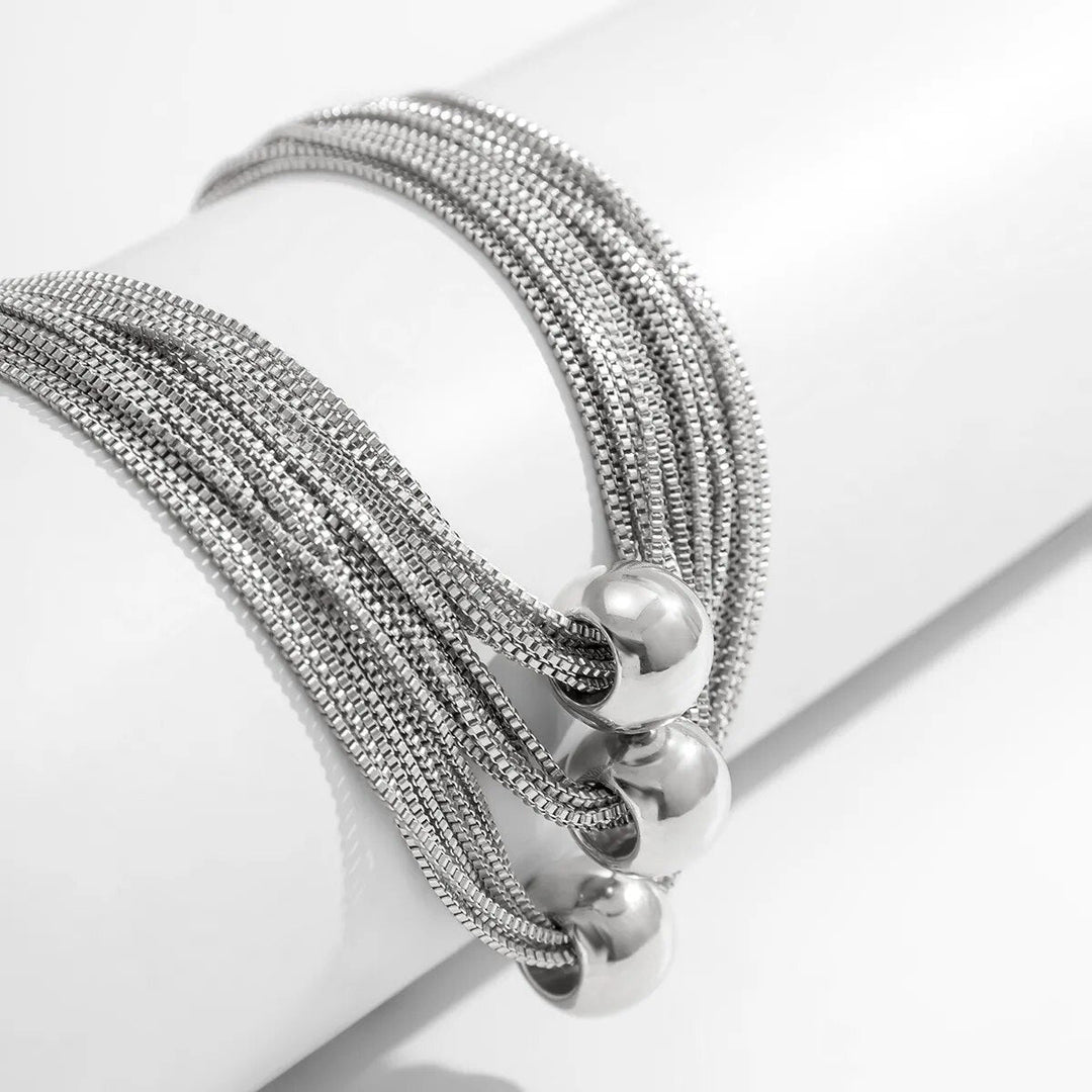Geometrische Choker-Halskette - GlowSphere 