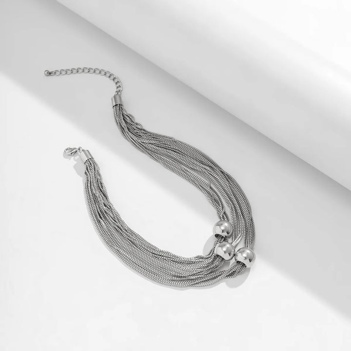Geometrische Choker-Halskette - GlowSphere 