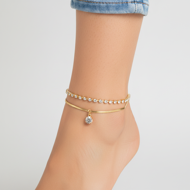 Geometrische Fußkette - LegShine 