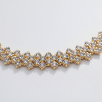 Geometrische Strass-Halskette - BraveryShine 
