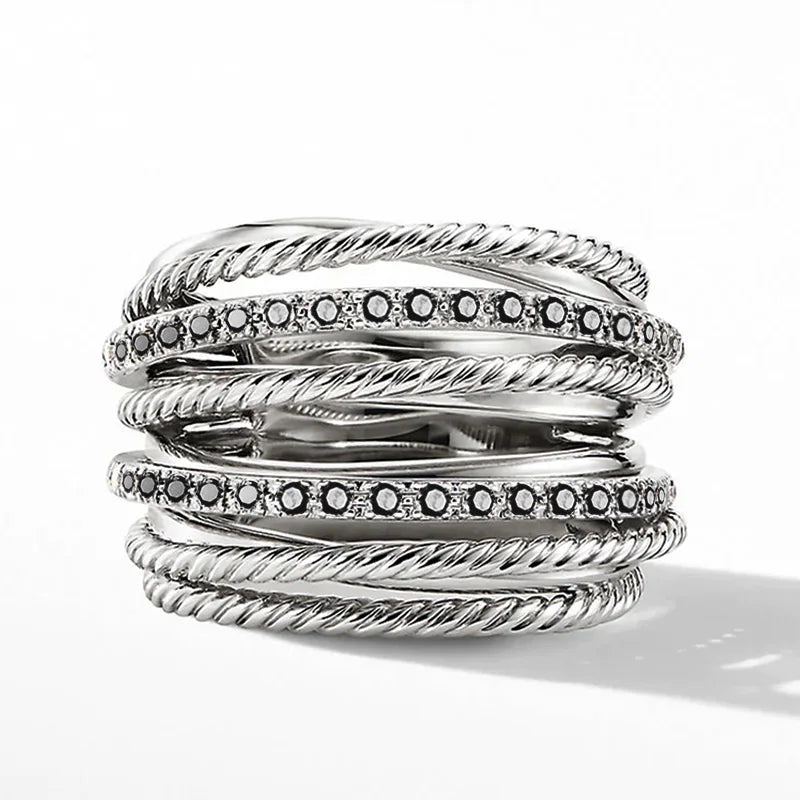 Geometrischer Designring - OfficeElegance 