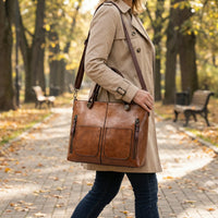 Geräumige Schultertasche Mit Griffen - Noemi