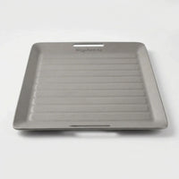 Geriffelte Camping-Grillplatte Mit Zange -  Flamekit