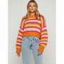 Gestreifter Strickpullover - Hannah