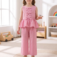 Gestreiftes Zweiteiliges Sommer-Set Für Mädchen - SweetStripe