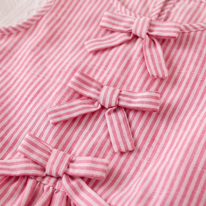 Gestreiftes Zweiteiliges Sommer-Set Für Mädchen - SweetStripe