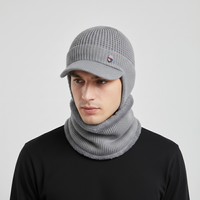 Gestrickte Herrenmütze Mit Schirm - FrostVisor