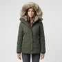 Gevoerde Winterjas Met Bontcapuchon - Sheryl