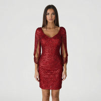 Glamouröses Partykleid Mit V Ausschnitt - Loreen