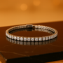 Glanzvolles Ketten-Tennisarmband