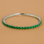 Glanzvolles Ketten-Tennisarmband