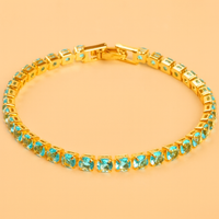 Glanzvolles Ketten-Tennisarmband
