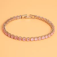 Glanzvolles Ketten-Tennisarmband