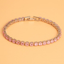 Glanzvolles Ketten-Tennisarmband