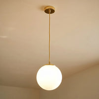 Globe Milk-Glass Pendant Light -  Globivo
