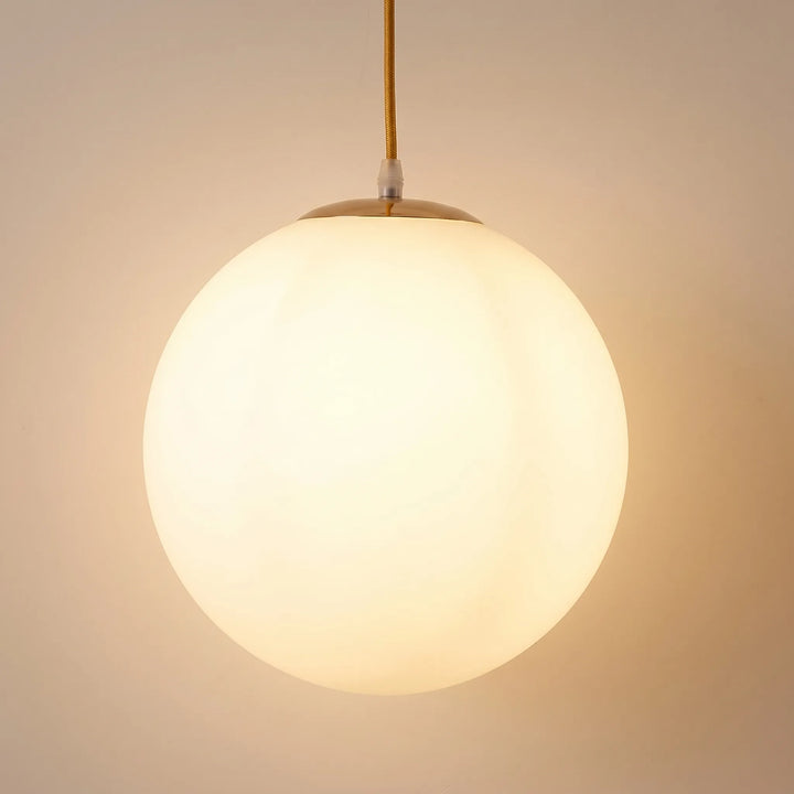 Globe Milk-Glass Pendant Light -  Globivo