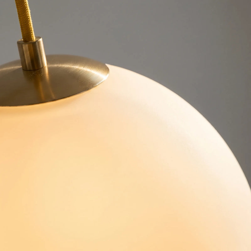 Globe Milk-Glass Pendant Light -  Globivo