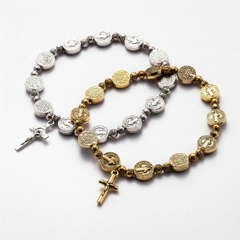 Gold- Und Silberarmband - FaithBracelet 