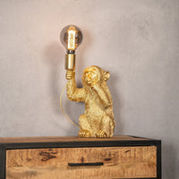Goldfarbene Dekorative Tischlampe - Luximonk