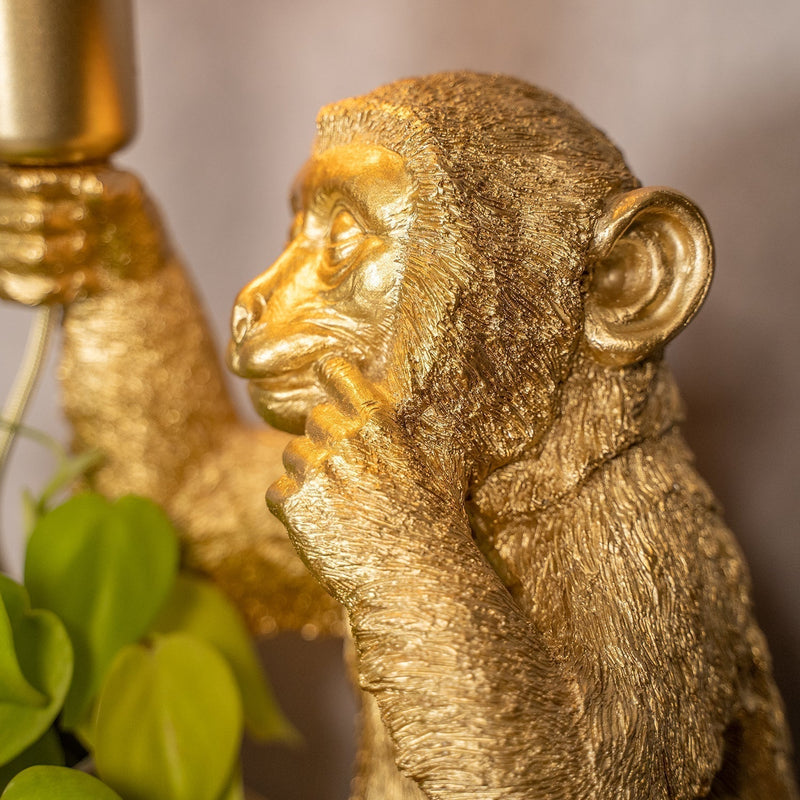 Goldfarbene Dekorative Tischlampe - Luximonk