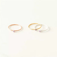 Goldring Mit Edelstein - GemRing 