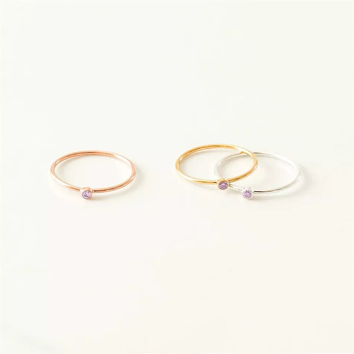 Goldring Mit Edelstein - GemRing 