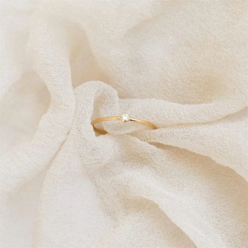 Goldring Mit Edelstein - GemRing 