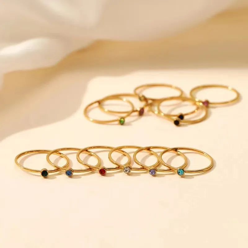 Goldring Mit Edelstein - GemRing 