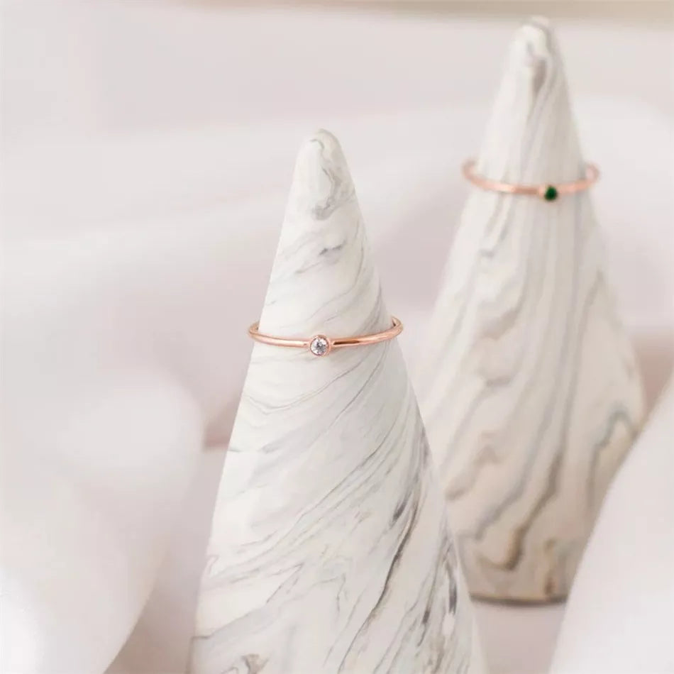 Goldring Mit Edelstein - GemRing 