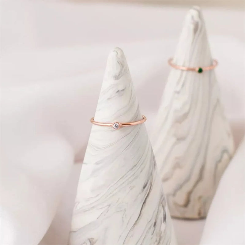 Goldring Mit Edelstein - GemRing 