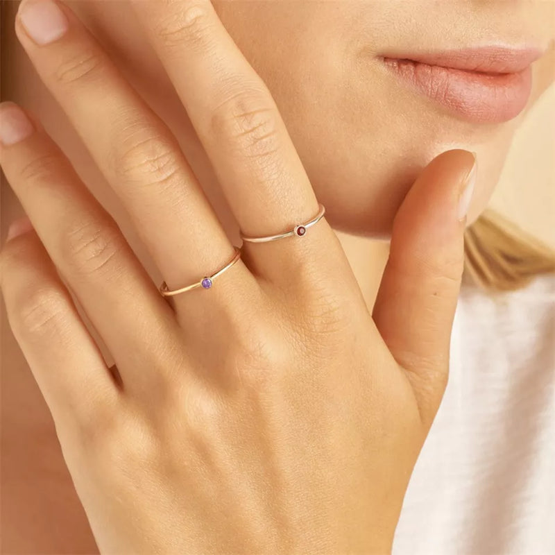 Goldring Mit Edelstein - GemRing 