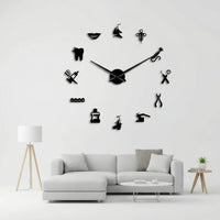 Große Wanduhr Für Praxen - Dentiqube