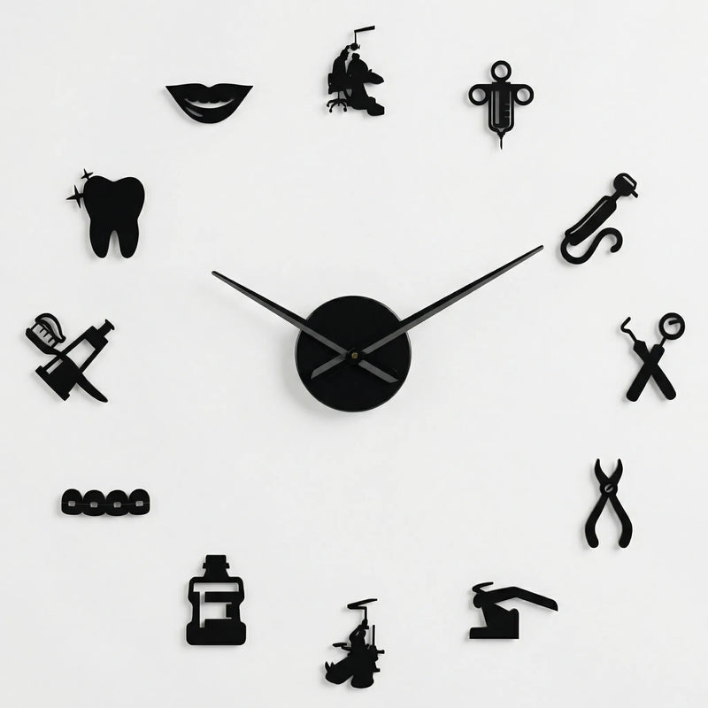 Große Wanduhr Für Praxen - Dentiqube