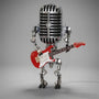 Guitar Themed Table Lamp -  StrumBot