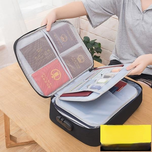 Verriegelbare wasserdichte Dokumenten-Aufbewahrungsbox – Kaufe 1, erhalte 1 GRATIS mehrschichtiger Reisekoffer