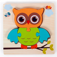 Montessori Lernpuzzle aus Holz – FarbenFreude (1+1 Gratis)