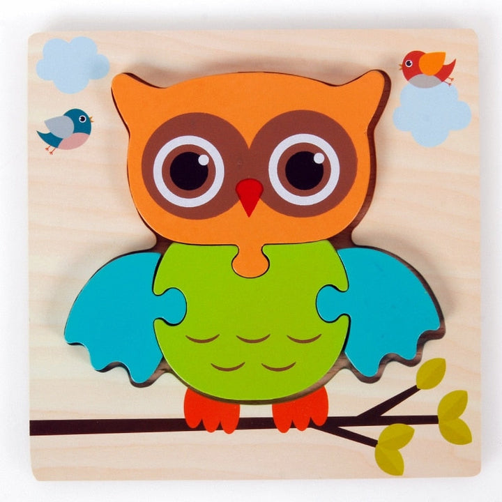 Montessori Lernpuzzle aus Holz – FarbenFreude (1+1 Gratis)