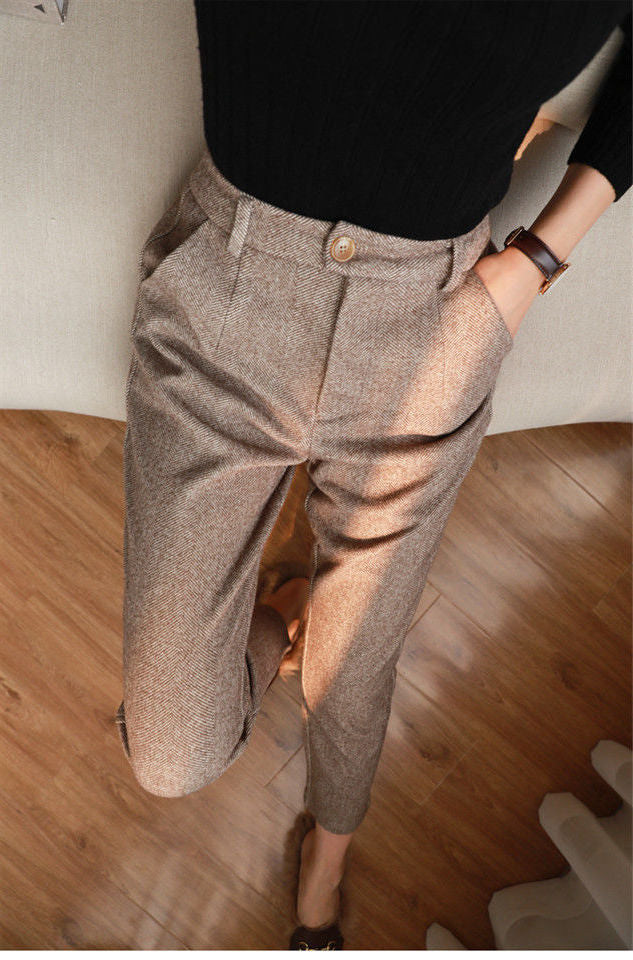 Damen Haremhose aus Wolle für Herbst & Winter – Amara