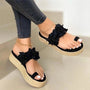 Bequeme Damen Orthopädische Sommerschuhe mit Blumenmuster – Linora