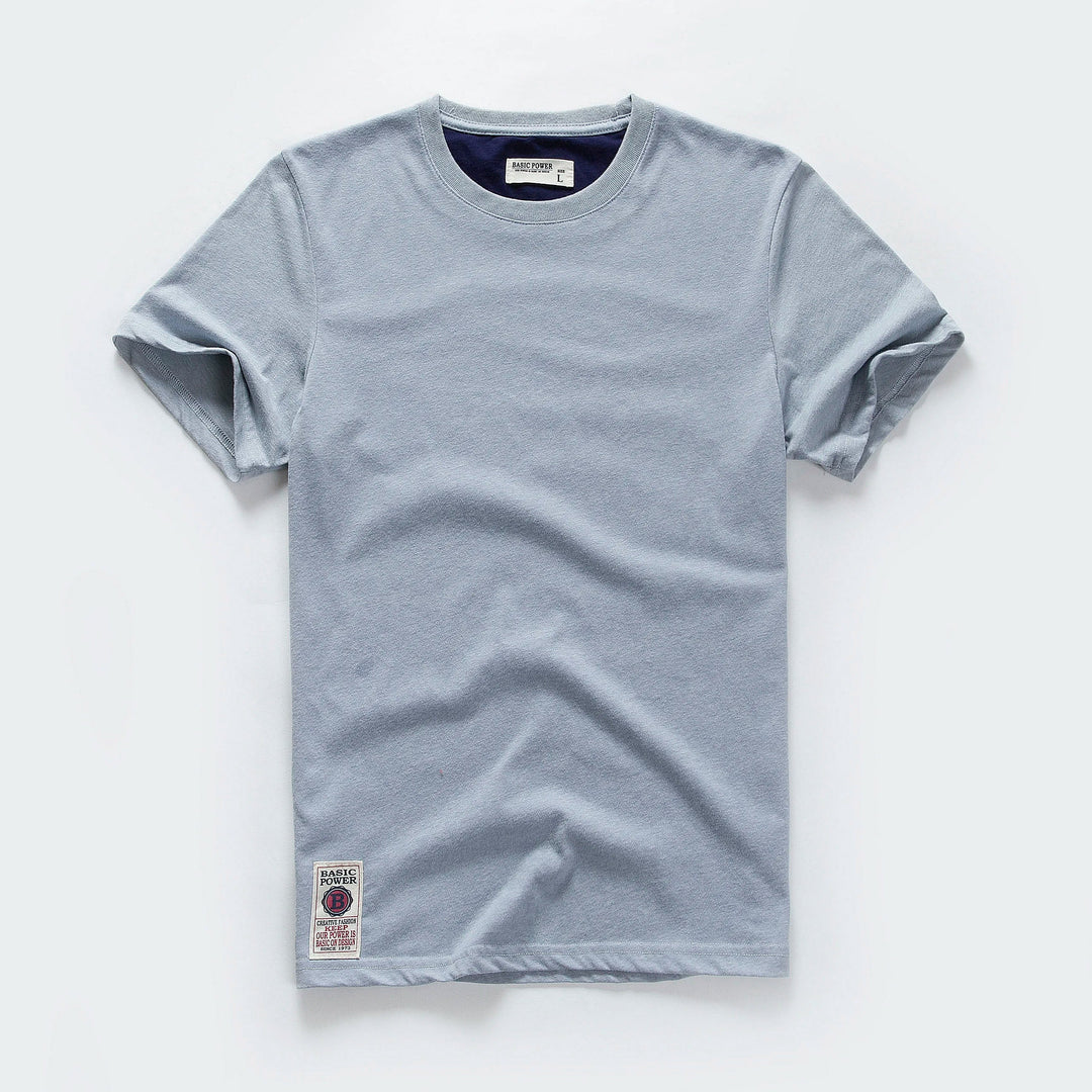 Klassisches Baumwoll-T-Shirt mit zeitlosem Look – Victor