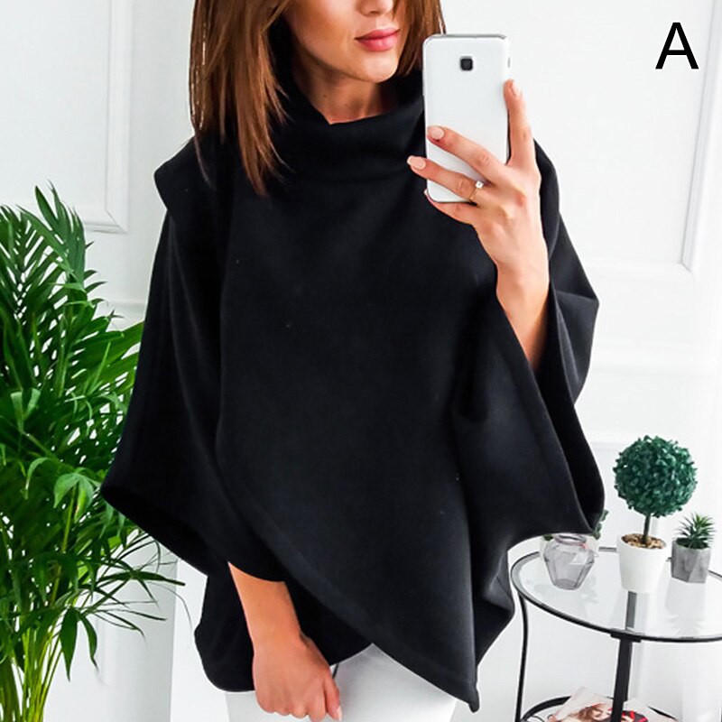 Asymmetrischer Damen Rollkragenpullover – Herbstzauber Mara