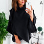Asymmetrischer Damen Rollkragenpullover – Herbstzauber Mara